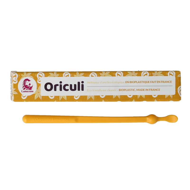 Lamazuna Bioplastic oriculi yellow 1 Stuks