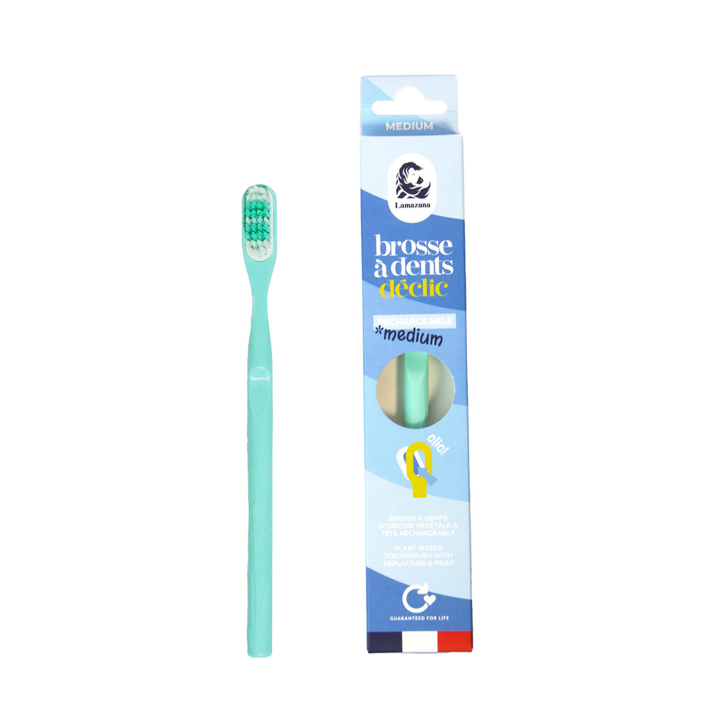 Lamazuna Toothbrush medium water green 1.00 Stuks