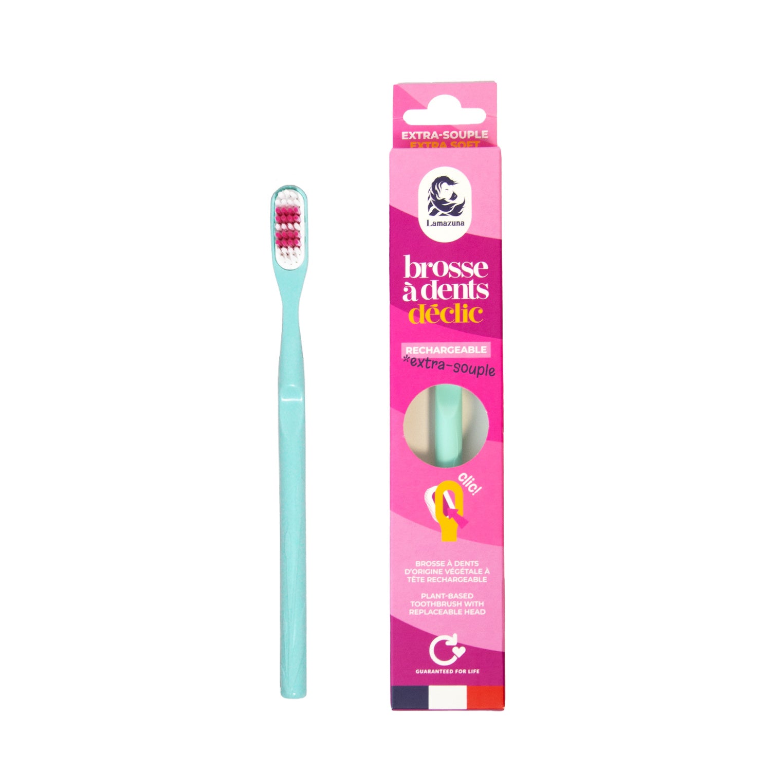 Lamazuna Toothbrush extra soft water green 1.00 Stuks