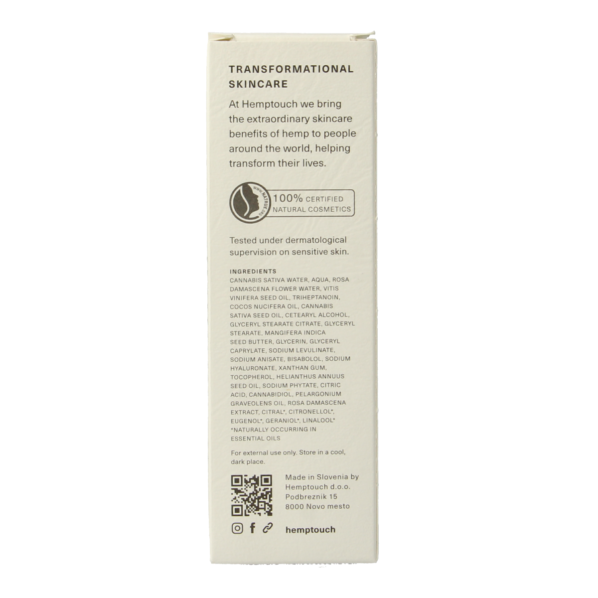 Hemptouch Nurturing face cream 50.00 Milliliter