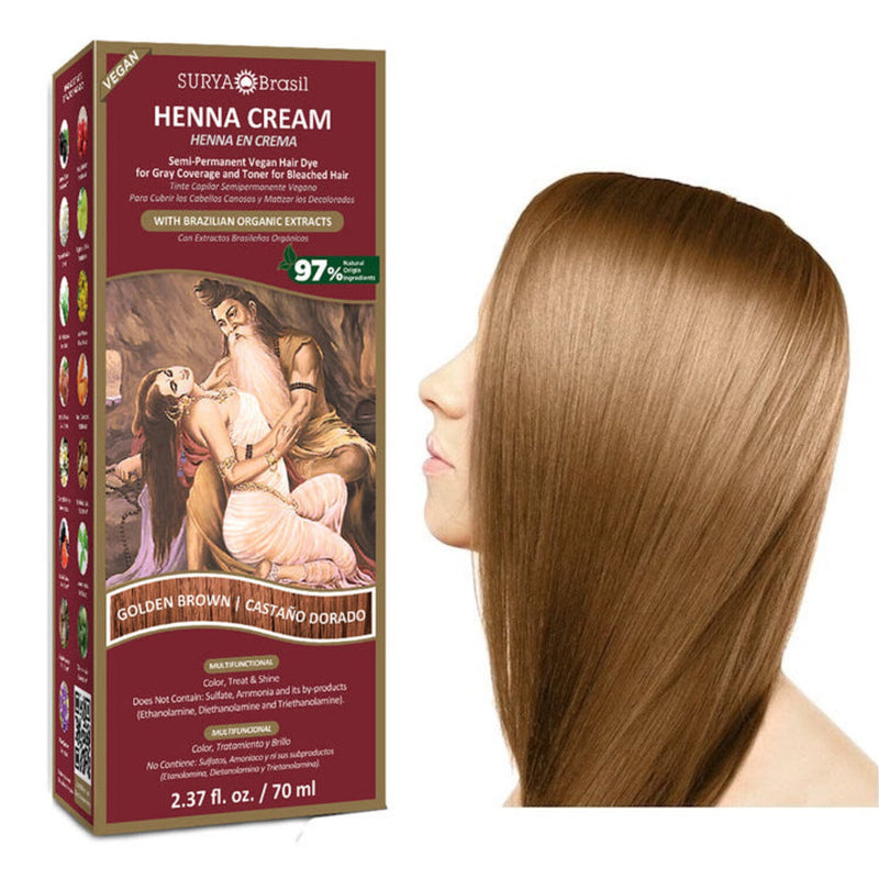 Surya Brasil Henna Hair Color Cream Golden Blonde 70.00 Milliliter extra image