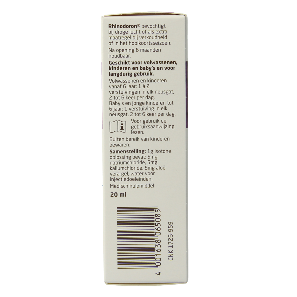 Weleda Rhinodoron neusspray 20.00 Milliliter