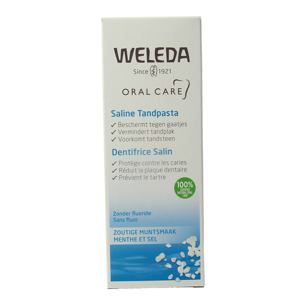 Weleda Oral care saline tandpasta 75.00 Milliliter