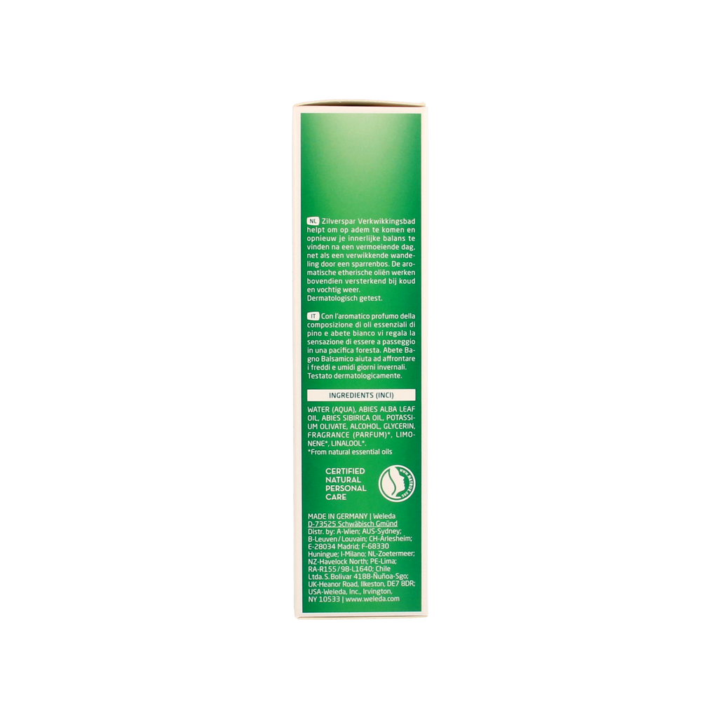 Weleda Zilverspar bad verkwikkend 200.00 Milliliter