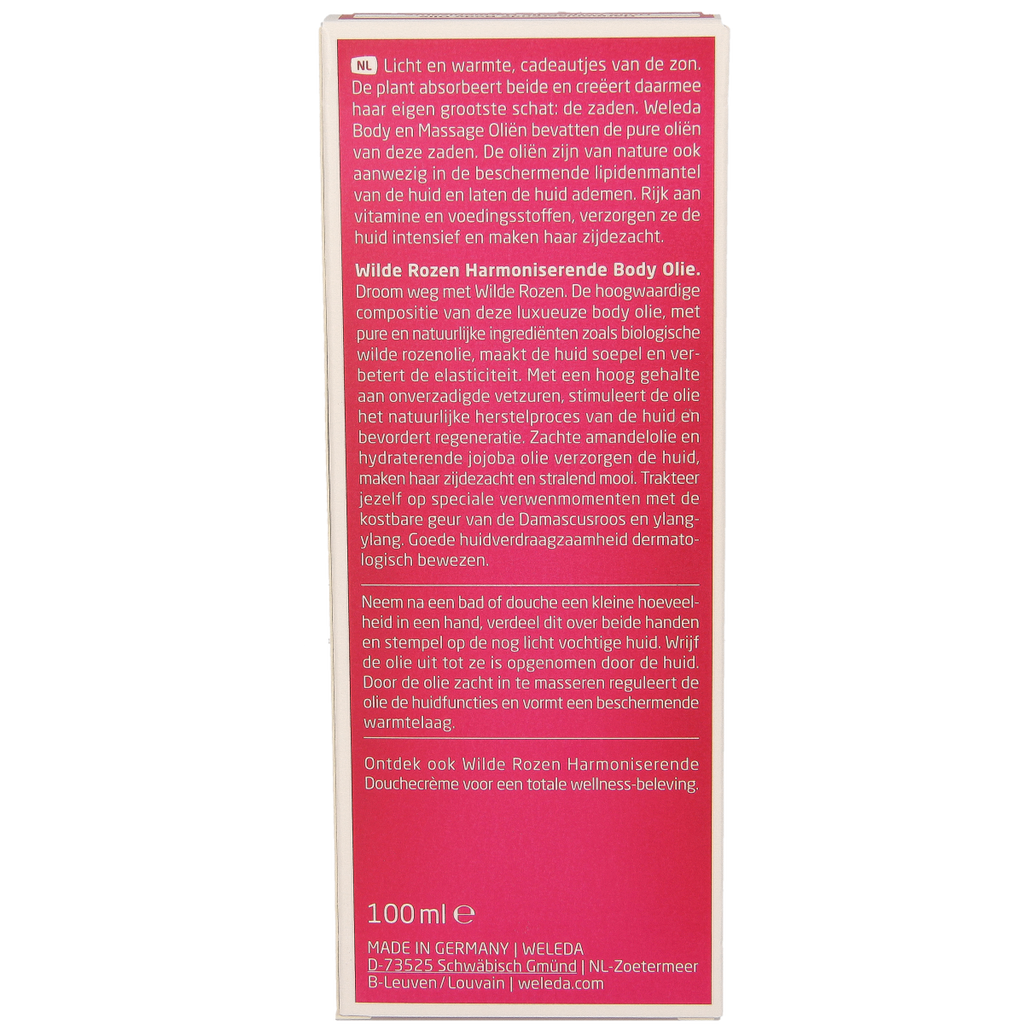 Weleda Wilde rozen harmoniserende body olie 100.00 Milliliter