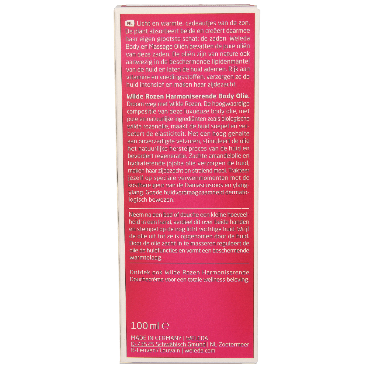 Weleda Wilde rozen harmoniserende body olie 100.00 Milliliter
