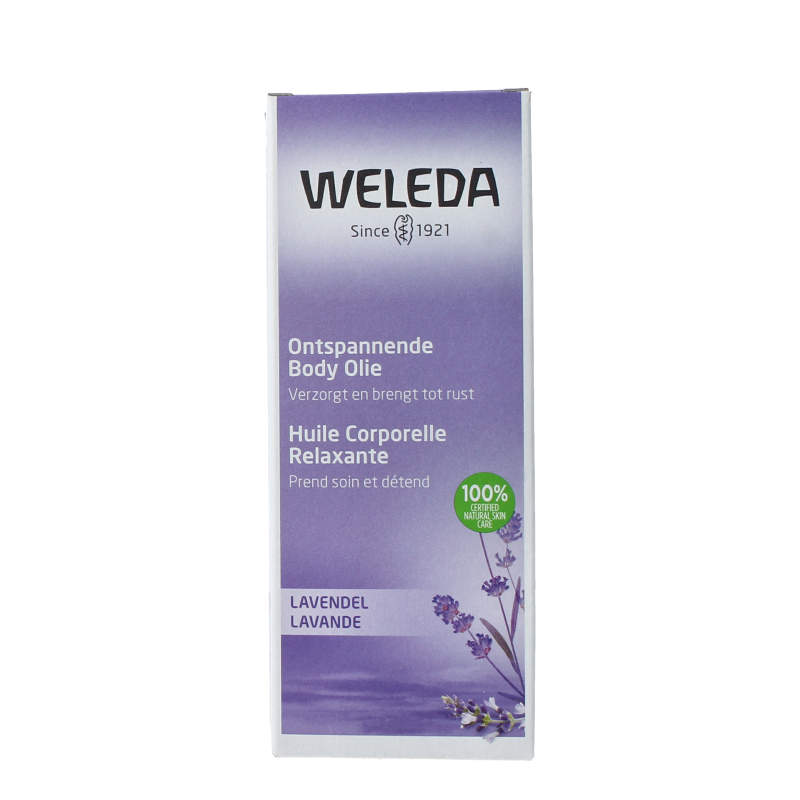 Weleda Lavendel ontspannende body olie 100 Milliliter