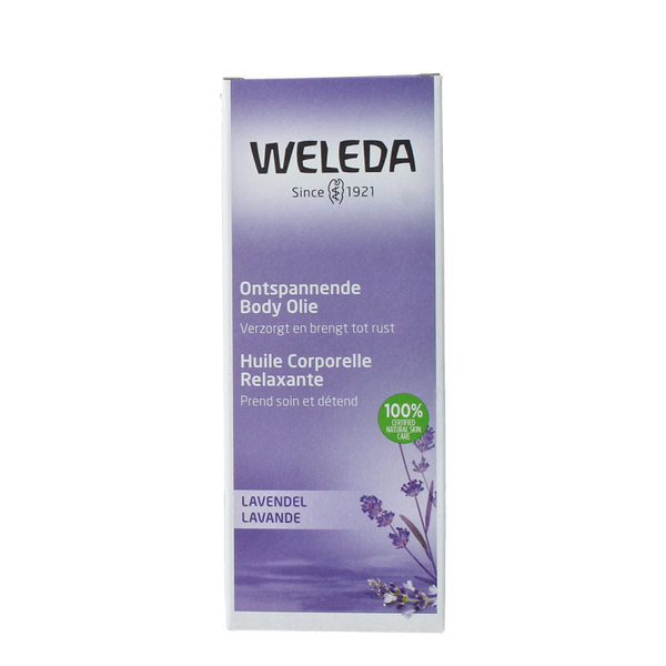 Weleda Lavendel ontspannende body olie 100 Milliliter