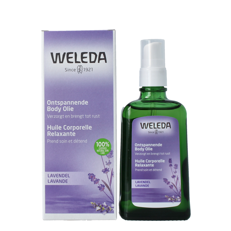 Weleda Lavendel ontspannende body olie 100 Milliliter