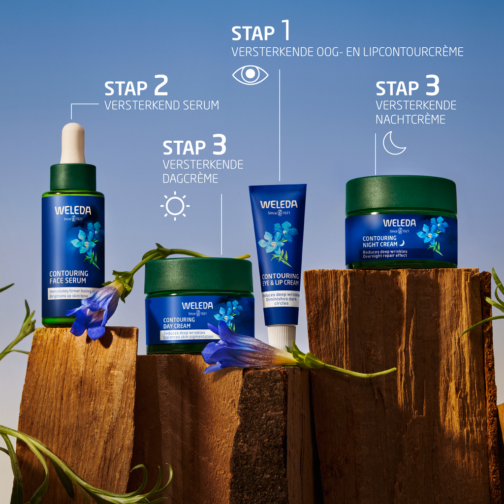 Weleda Blauwe gentaan & edelweiss oog en lipcontourcreme 10 Milliliter