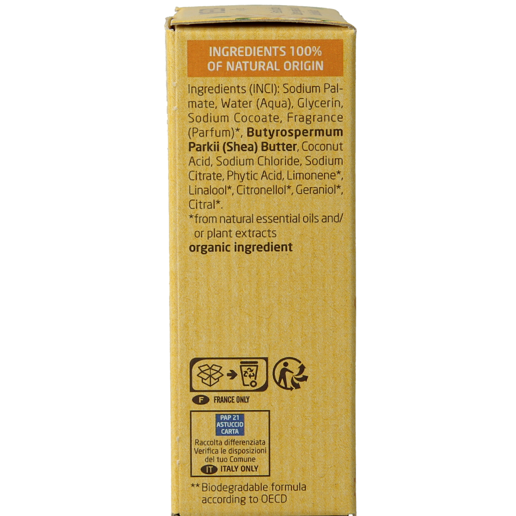 Weleda Shower bar ginger + petitgrain 75.00 Gram