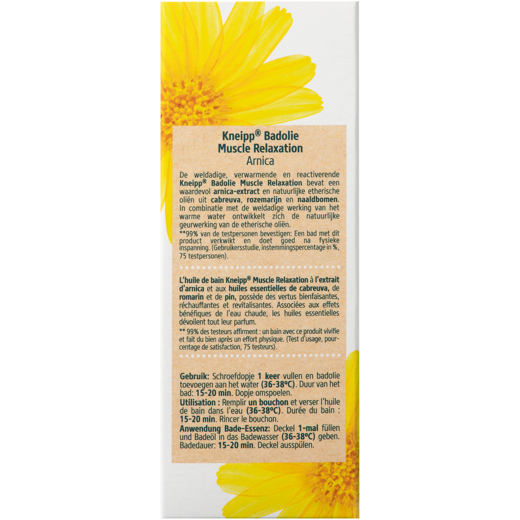 Kneipp Muscle relaxation arnica badolie 100.00 Milliliter