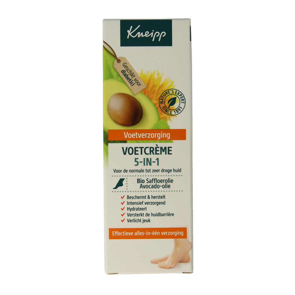 Kneipp Foot care voetcreme 5-in-1 75.00 Milliliter