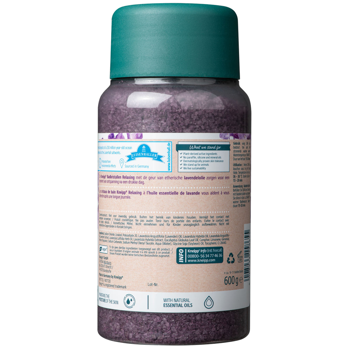 Kneipp Badkristal relaxing lavender 600.00 Gram