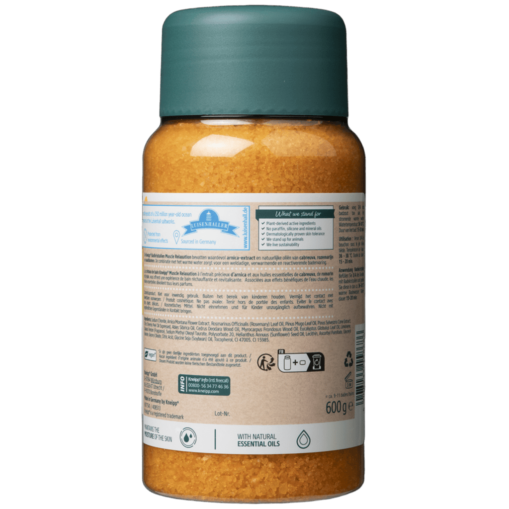 Kneipp Badkristal muscle relaxation arnica 600.00 Gram
