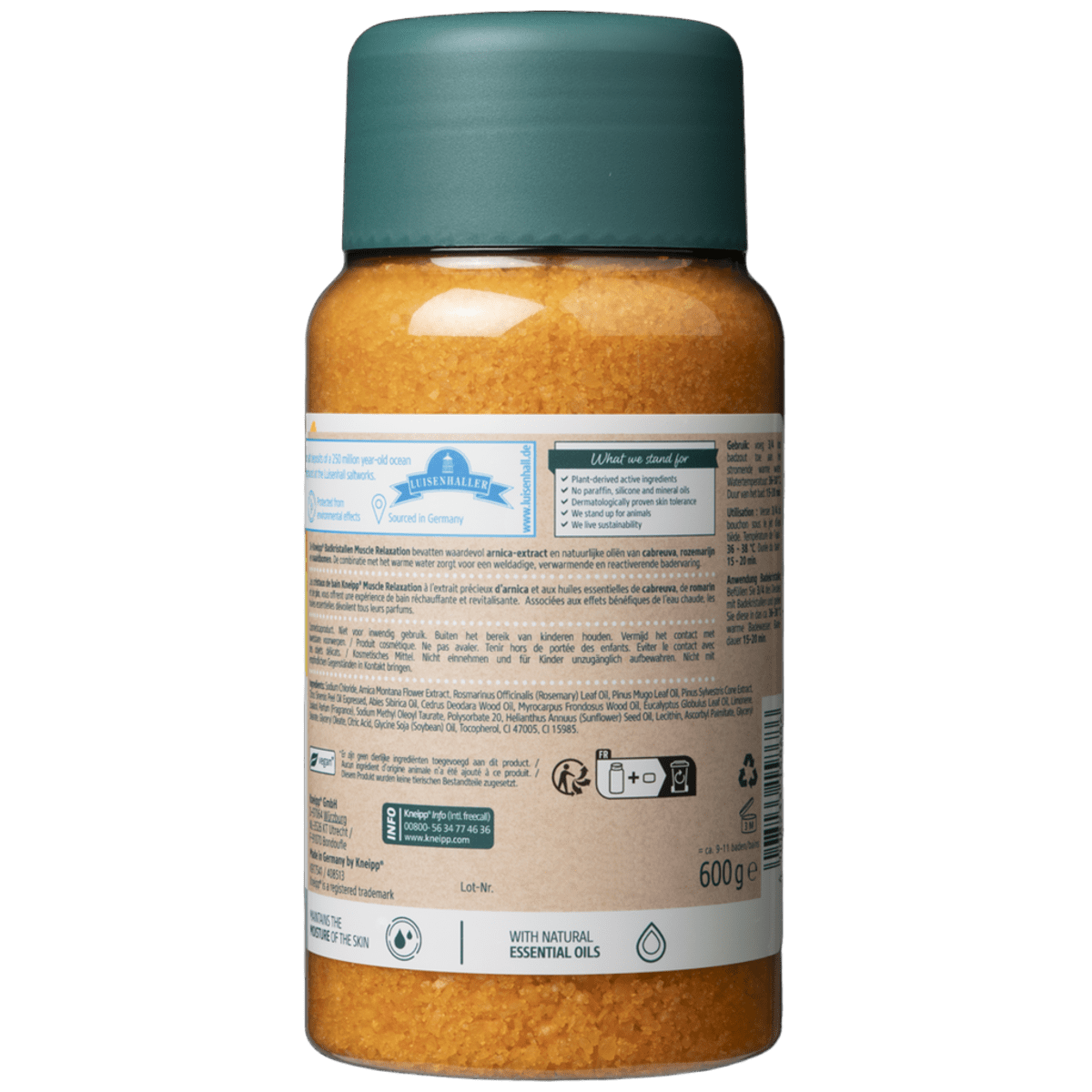 Kneipp Badkristal muscle relaxation arnica 600.00 Gram