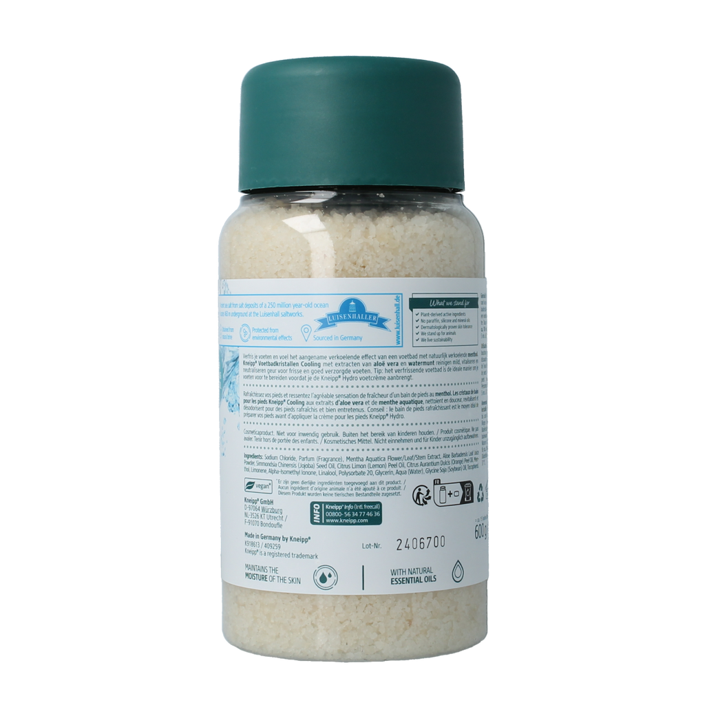 Kneipp Foot care voetbadkristal cooling aloe vera watermu 600.00 Gram