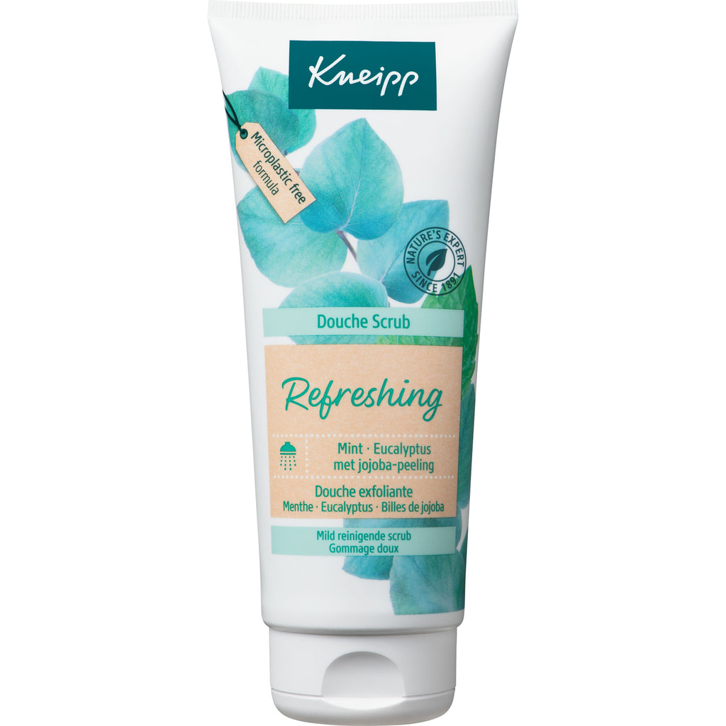 Kneipp Refreshing douche scrub mint eucalyptus en jojoba 200.00 Milliliter