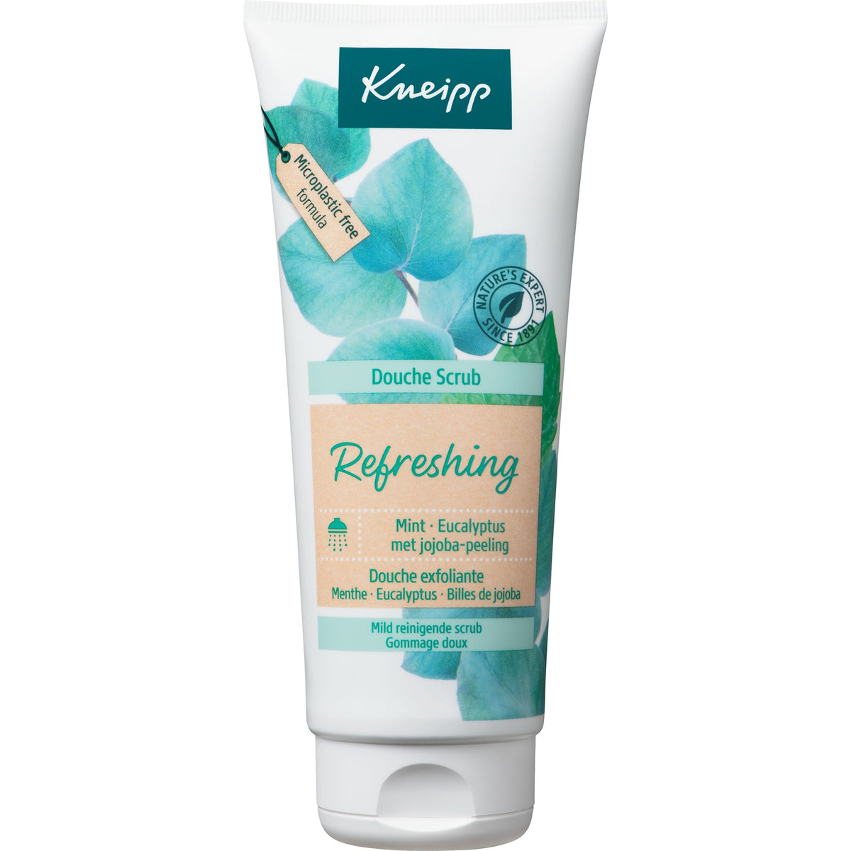 Kneipp Refreshing douche scrub mint eucalyptus en jojoba 200.00 Milliliter