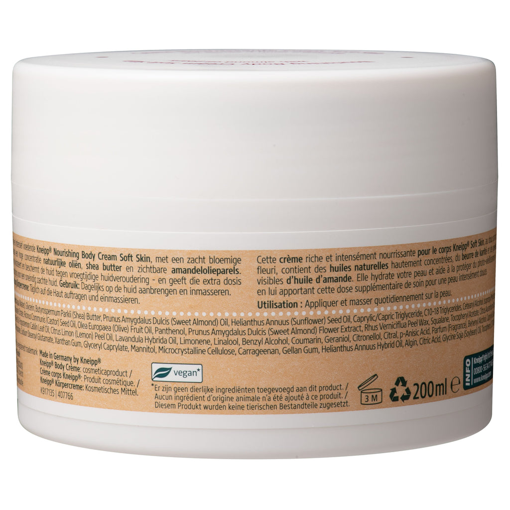 Kneipp Soft skin nourishing body cream almond oil 200.00 Milliliter