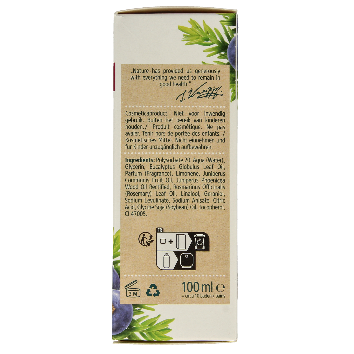 Kneipp Muscle soothing badolie jeneverbes 100.00 Milliliter