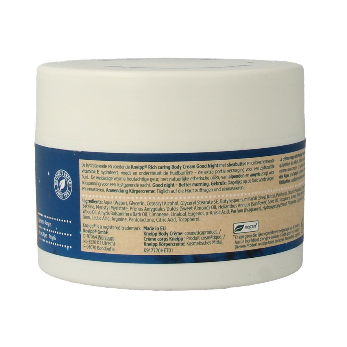 Kneipp Good night body cream 200.00 Milliliter