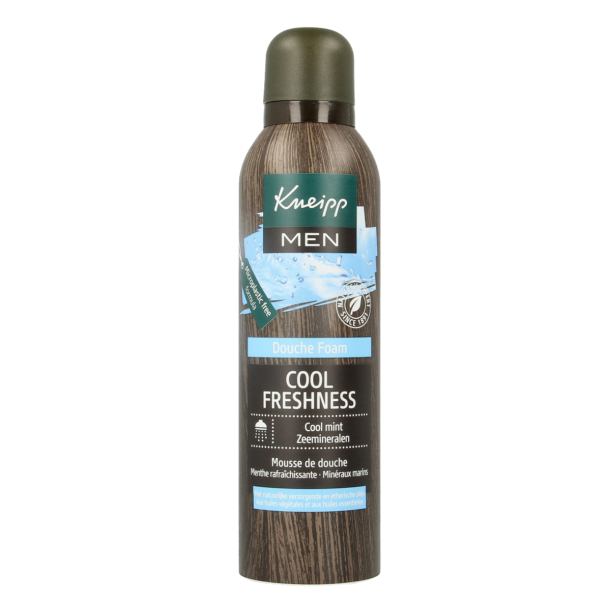 Kneipp Men douche foam cool freshness cool mint zeeminera 200.00 Milliliter