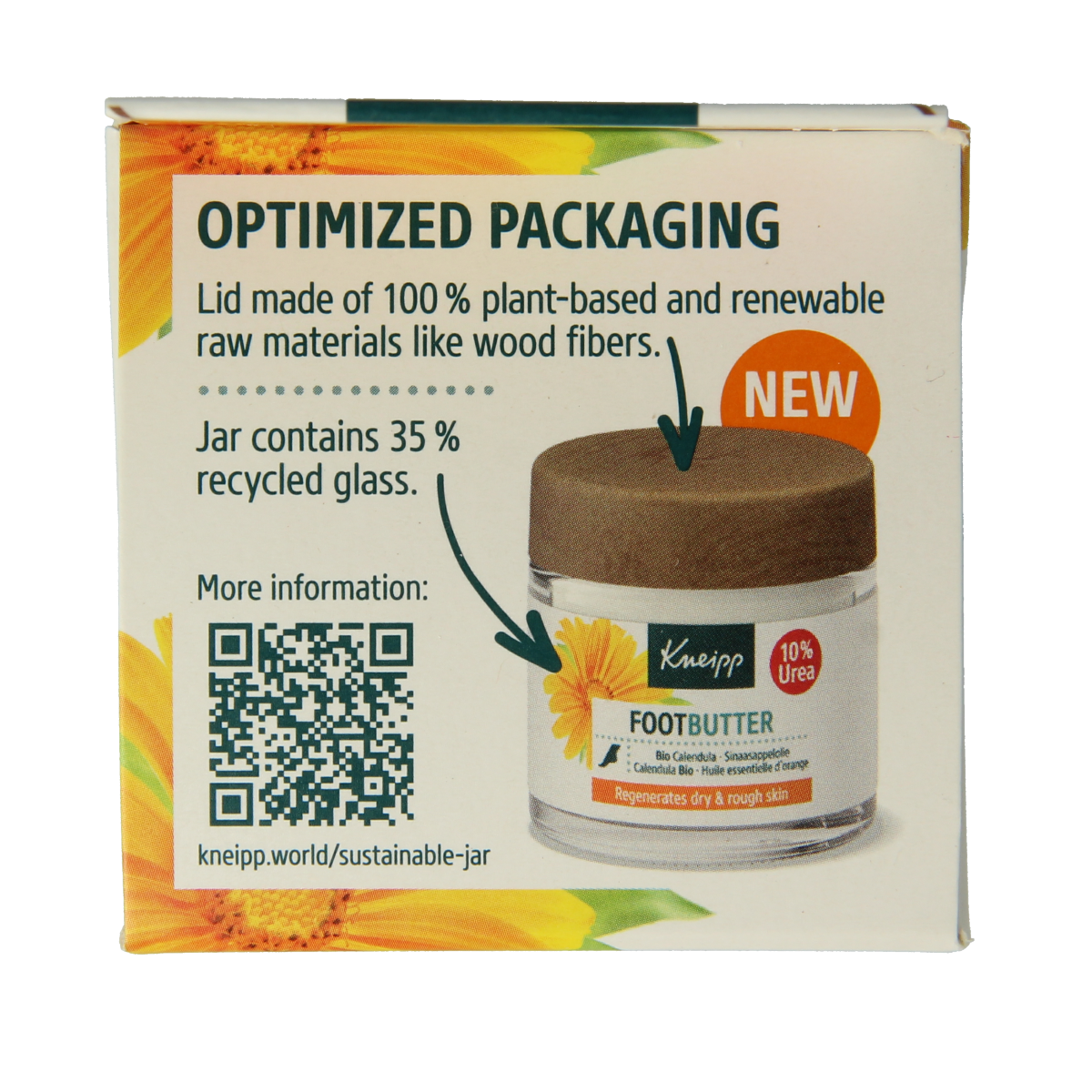 Kneipp Foot care voetbutter calendula sinaasappelolie 100.00 Milliliter