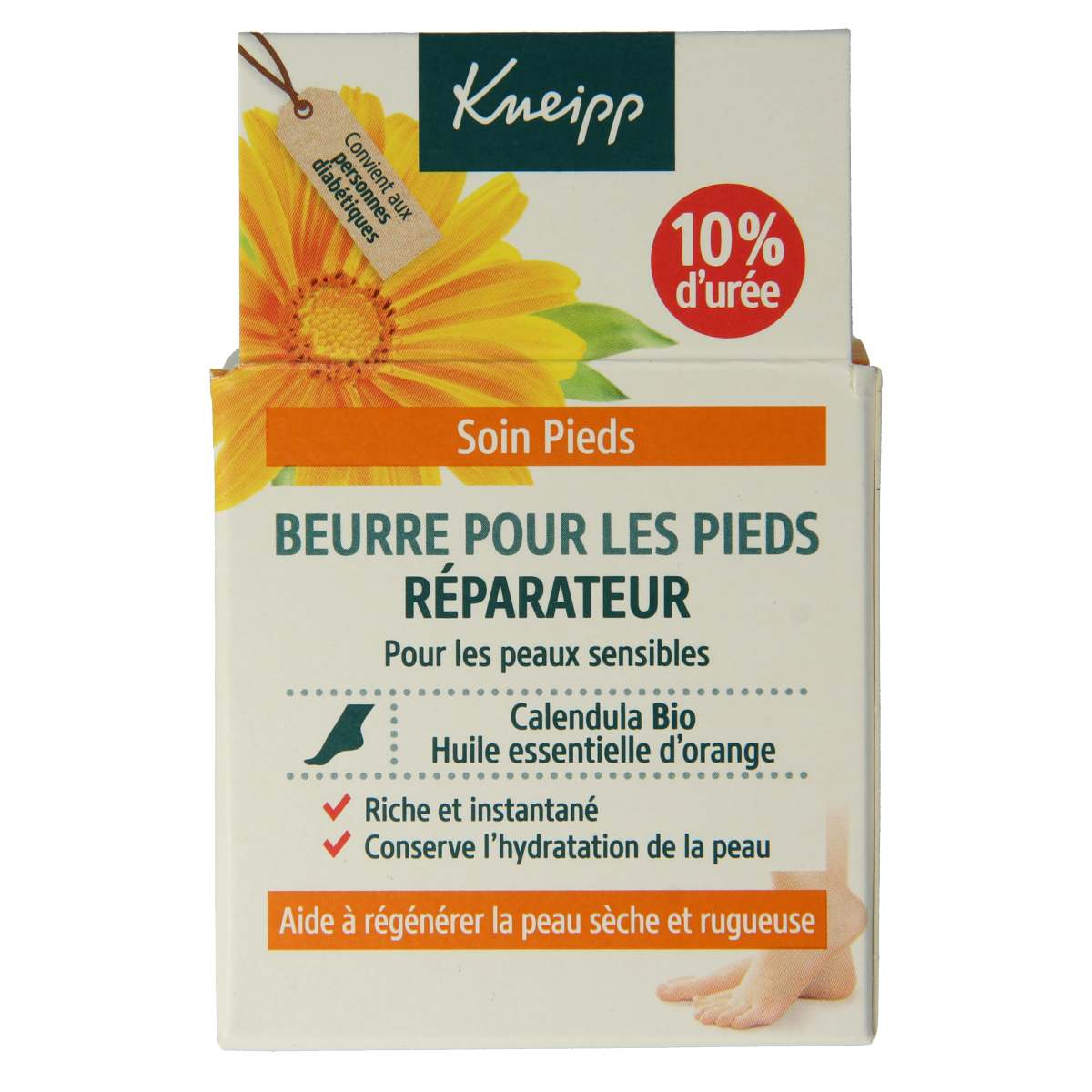 Kneipp Foot care voetbutter calendula sinaasappelolie 100.00 Milliliter