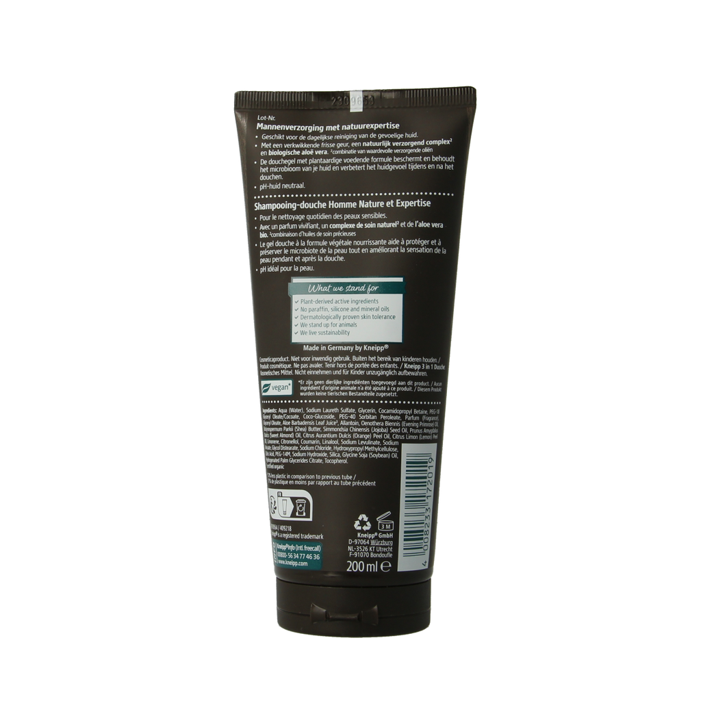 Kneipp Men douche 3 in 1 fresh & sensitive 200.00 Milliliter