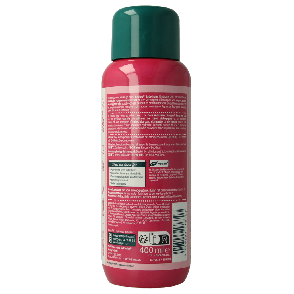 Kneipp Embrace life badschuim 400.00 Milliliter