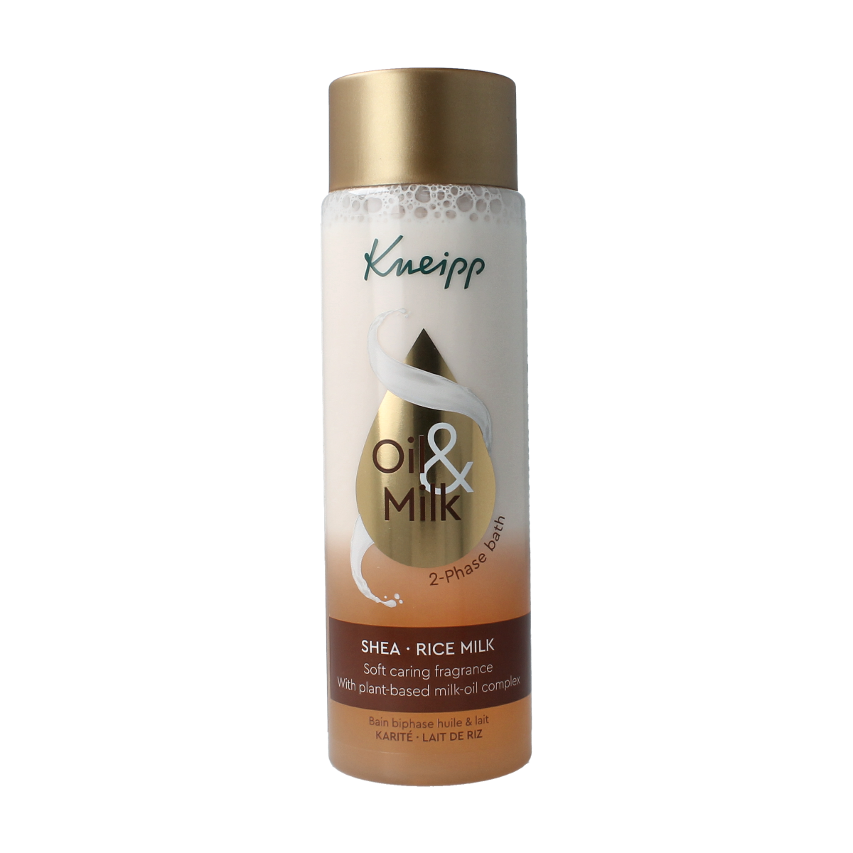 Kneipp 2-fasen oil & milk bad shea & rice milk 250.00 Milliliter