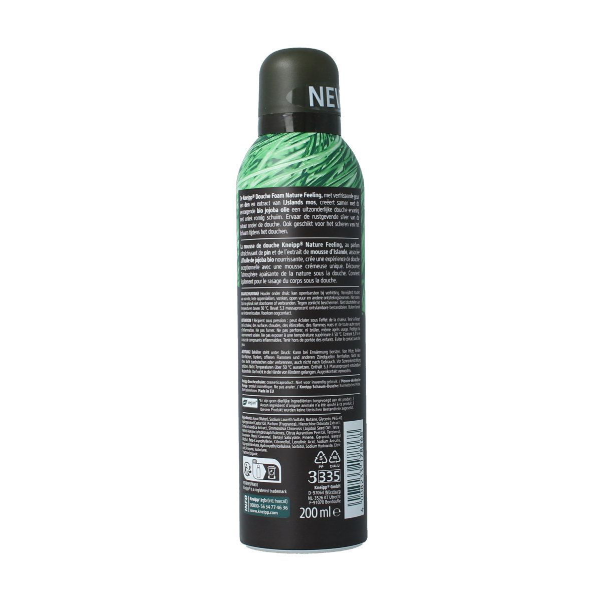 Kneipp Men douche foam nature feeling 200.00 Milliliter