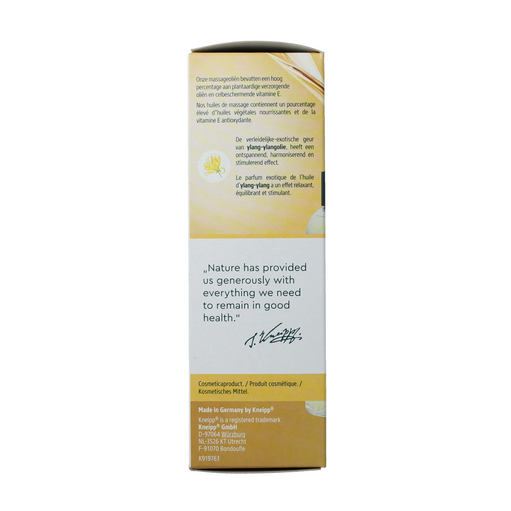 Kneipp Massageolie ylang ylang 100.00 Milliliter