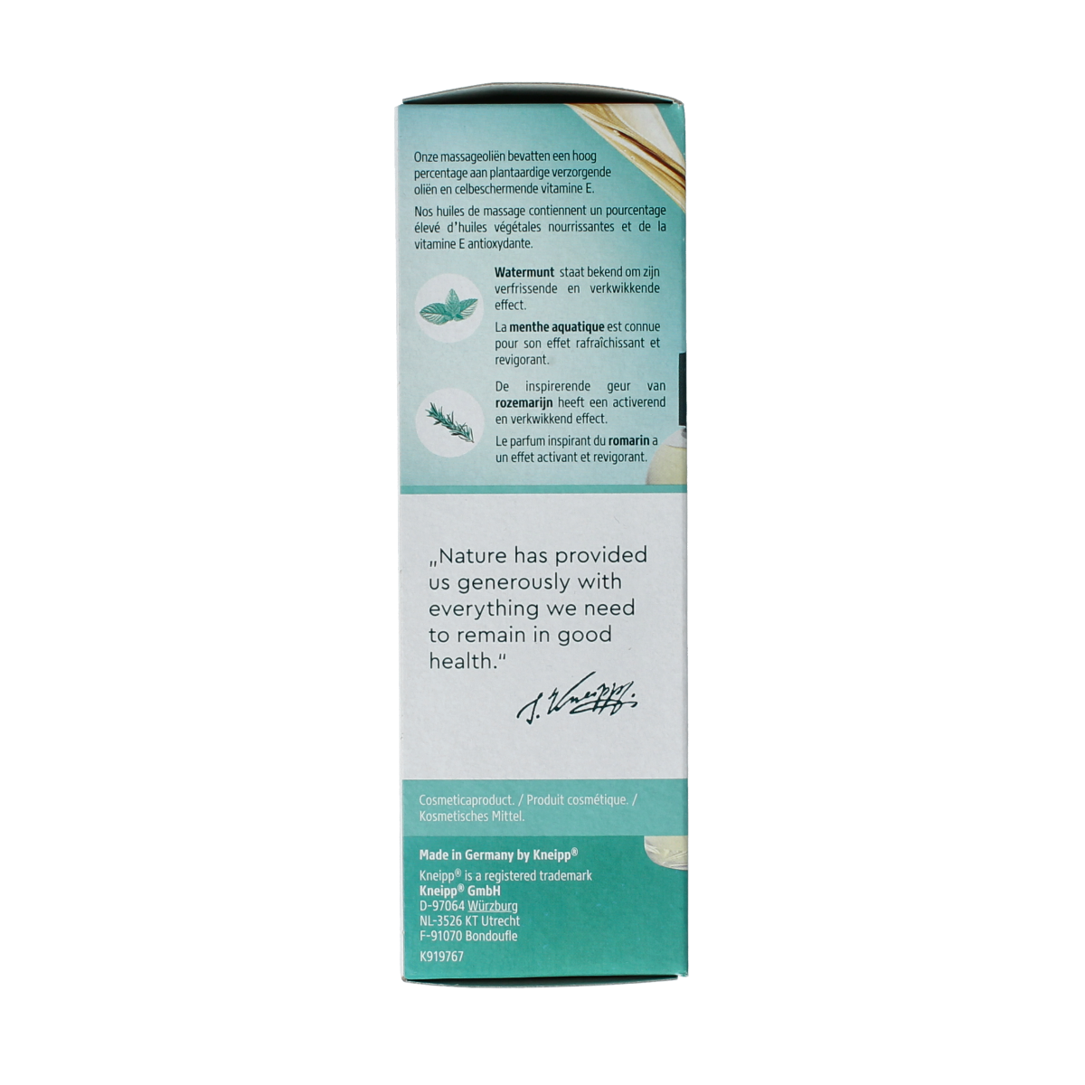 Kneipp Massageolie goodbye stress 100.00 Milliliter