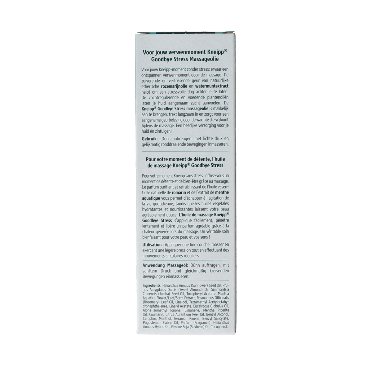 Kneipp Massageolie goodbye stress 100.00 Milliliter