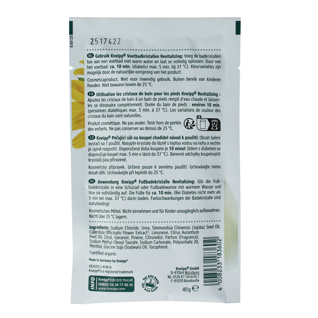 Kneipp Voetbadkristallen revitalizing 40.00 Gram
