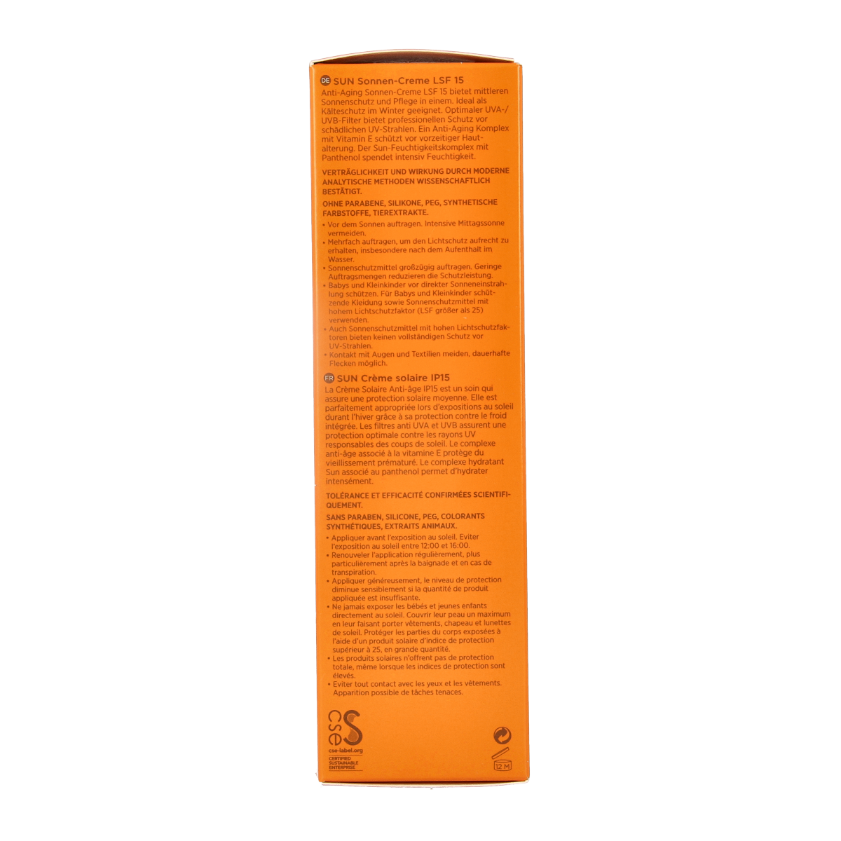 Borlind Zonnecreme LSF15 75.00 Milliliter