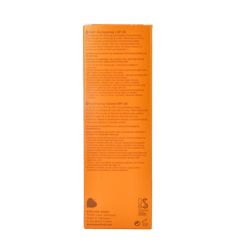 Borlind Zonnespray LSF20 100.00 Milliliter