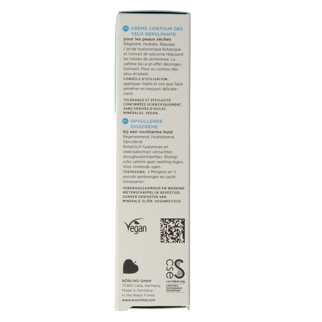 Borlind Aquanature oogverzorging hyaluronzuur 15.00 Milliliter