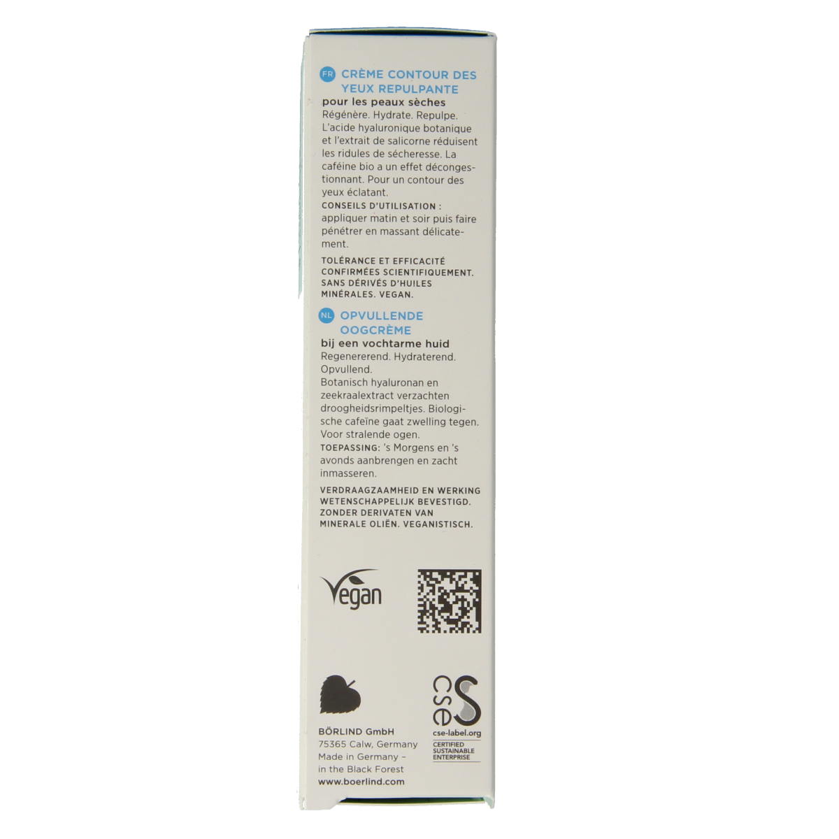Borlind Aquanature oogverzorging hyaluronzuur 15.00 Milliliter