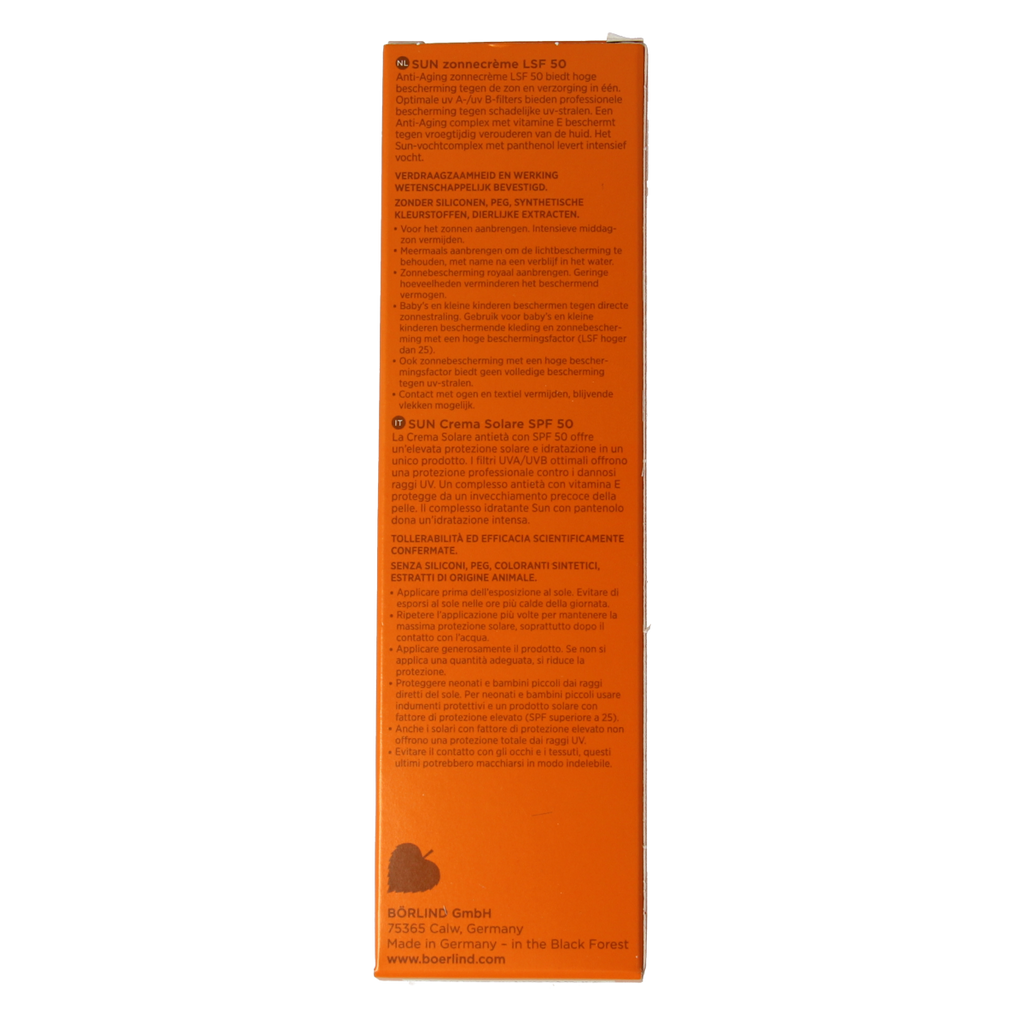 Borlind Sun creme SPF50 75.00 Milliliter