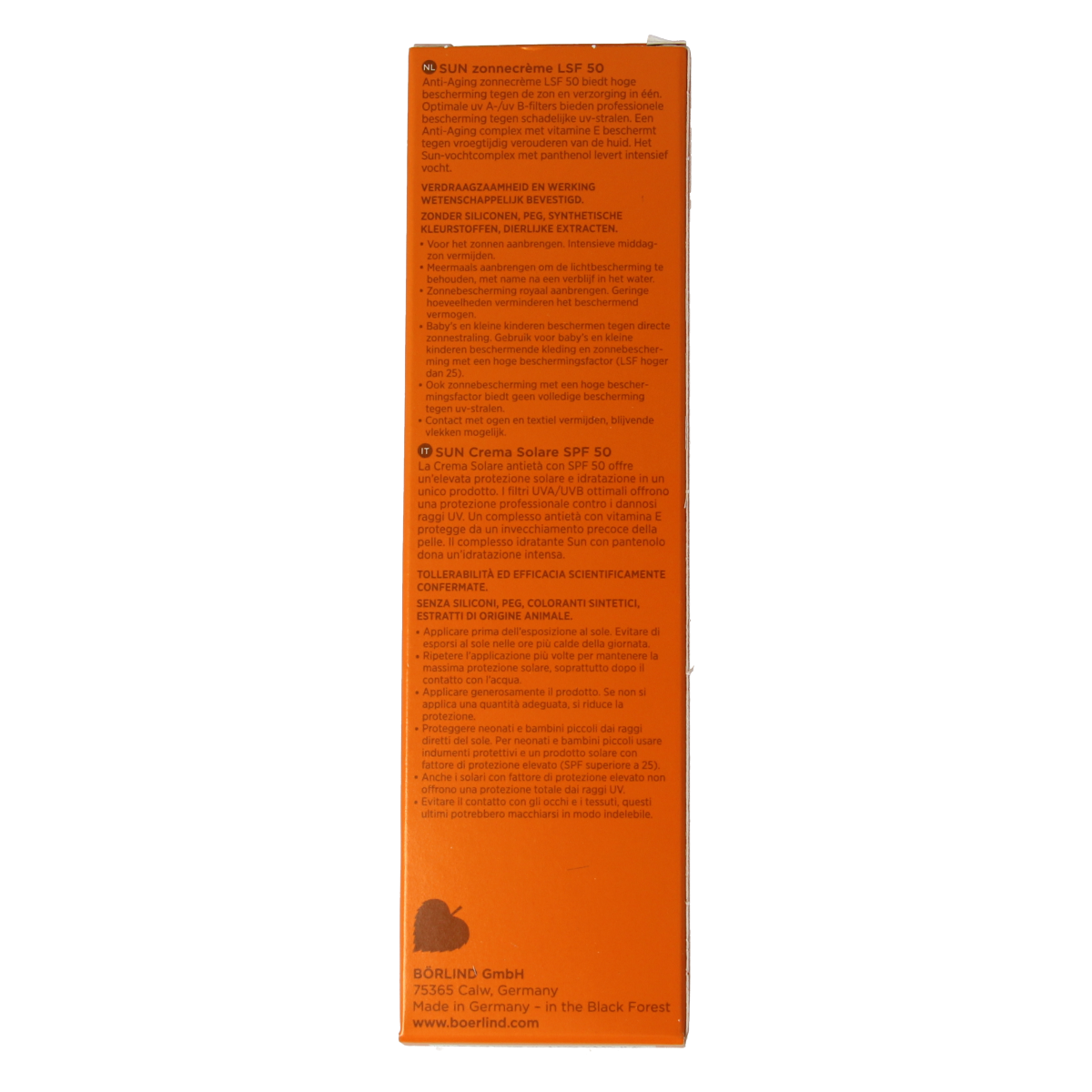 Borlind Sun creme SPF50 75.00 Milliliter