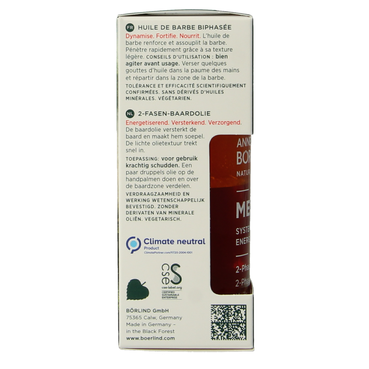 Borlind 2-Phase beard oil men 30.00 Milliliter
