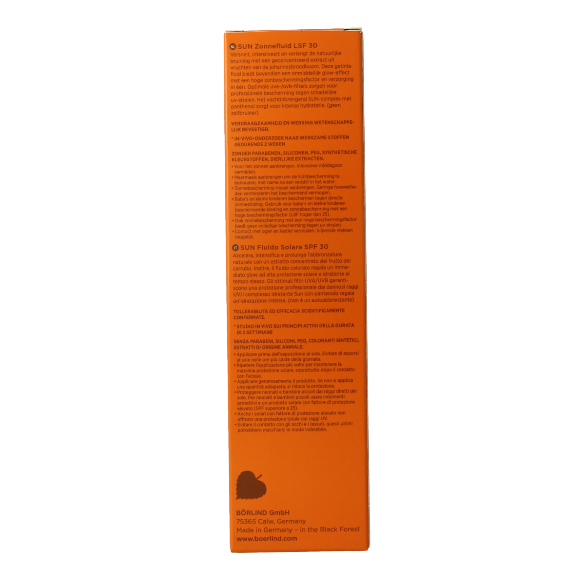 Borlind Sun natural tanning boost SPF30 125.00 Milliliter