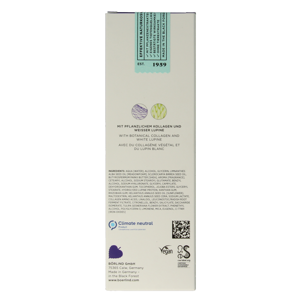 Borlind Natu collagen boost neck & decollete serum 50.00 Milliliter