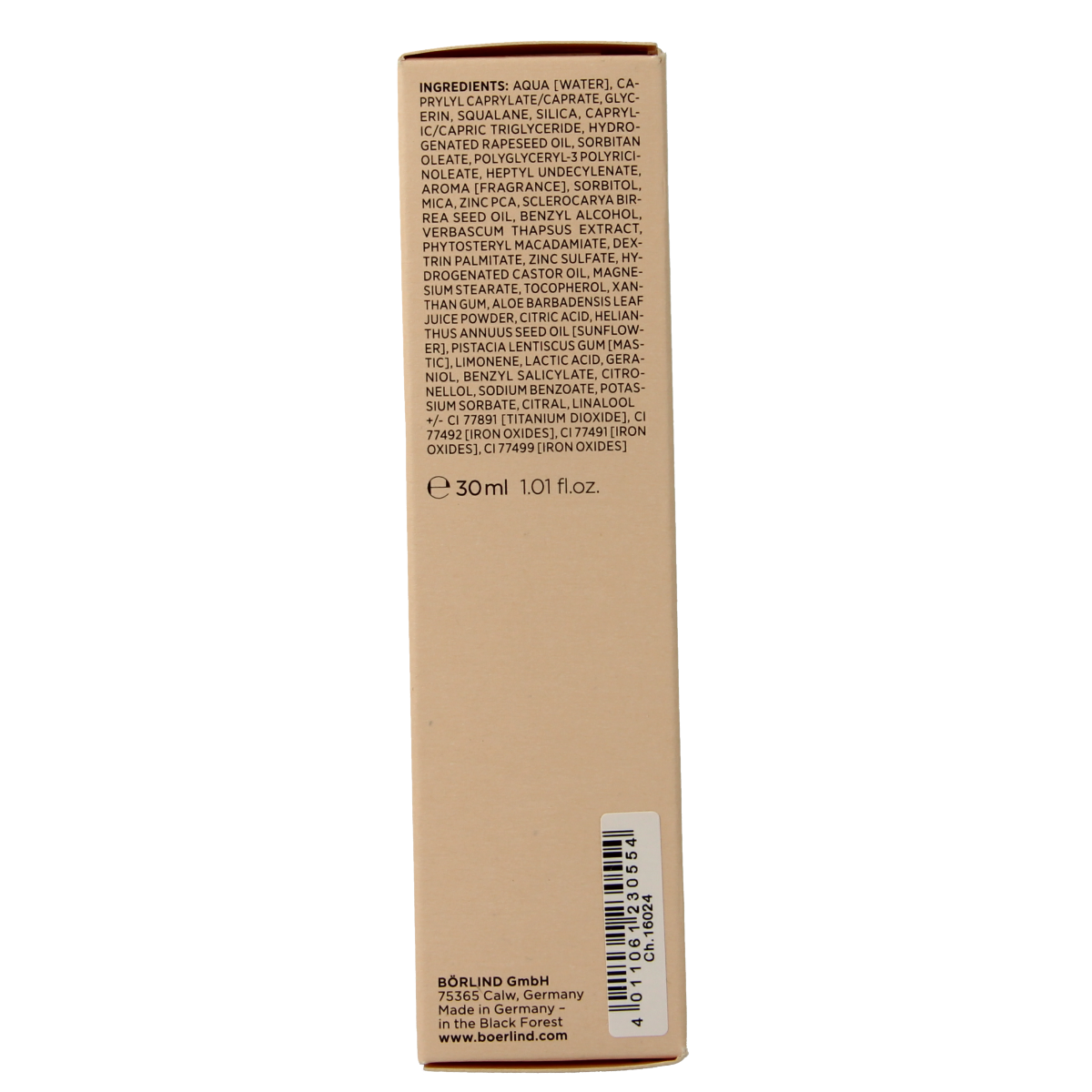 Borlind Natuwear foundation beige 30.00 Milliliter