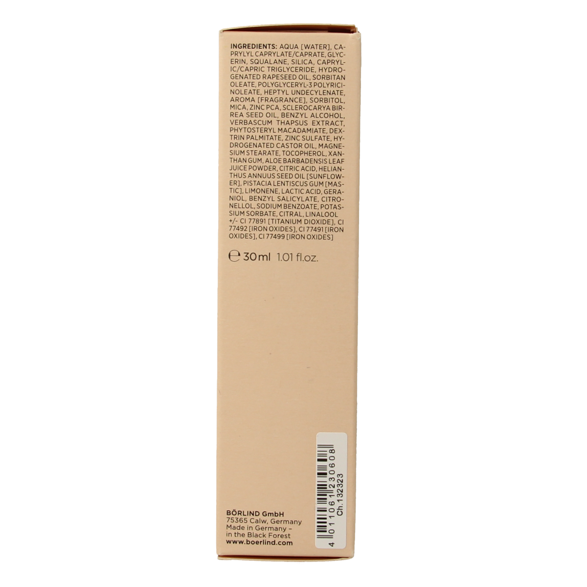 Borlind Natuwear foundation almond 30.00 Milliliter