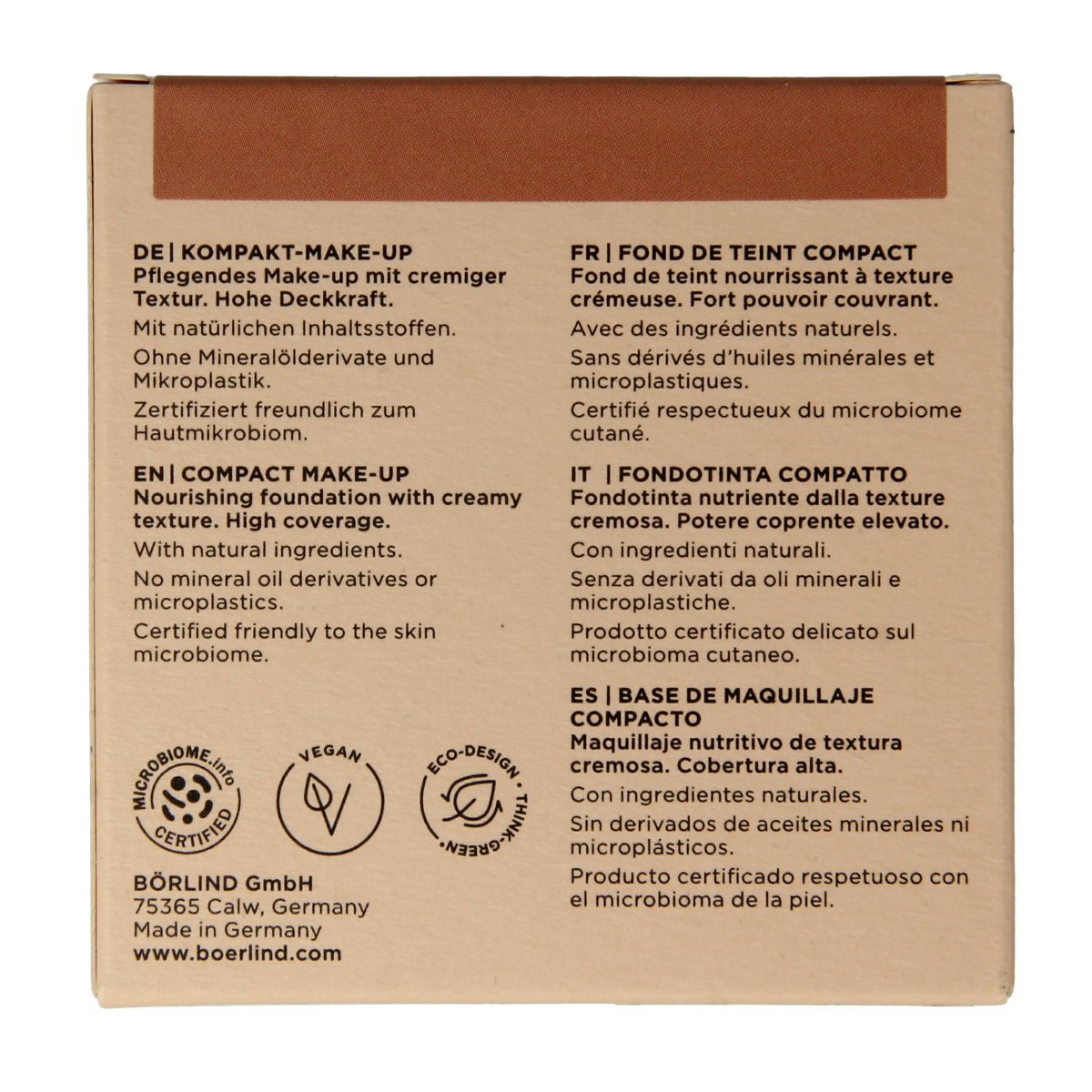 Borlind Make-up compact almond 10.00 Gram