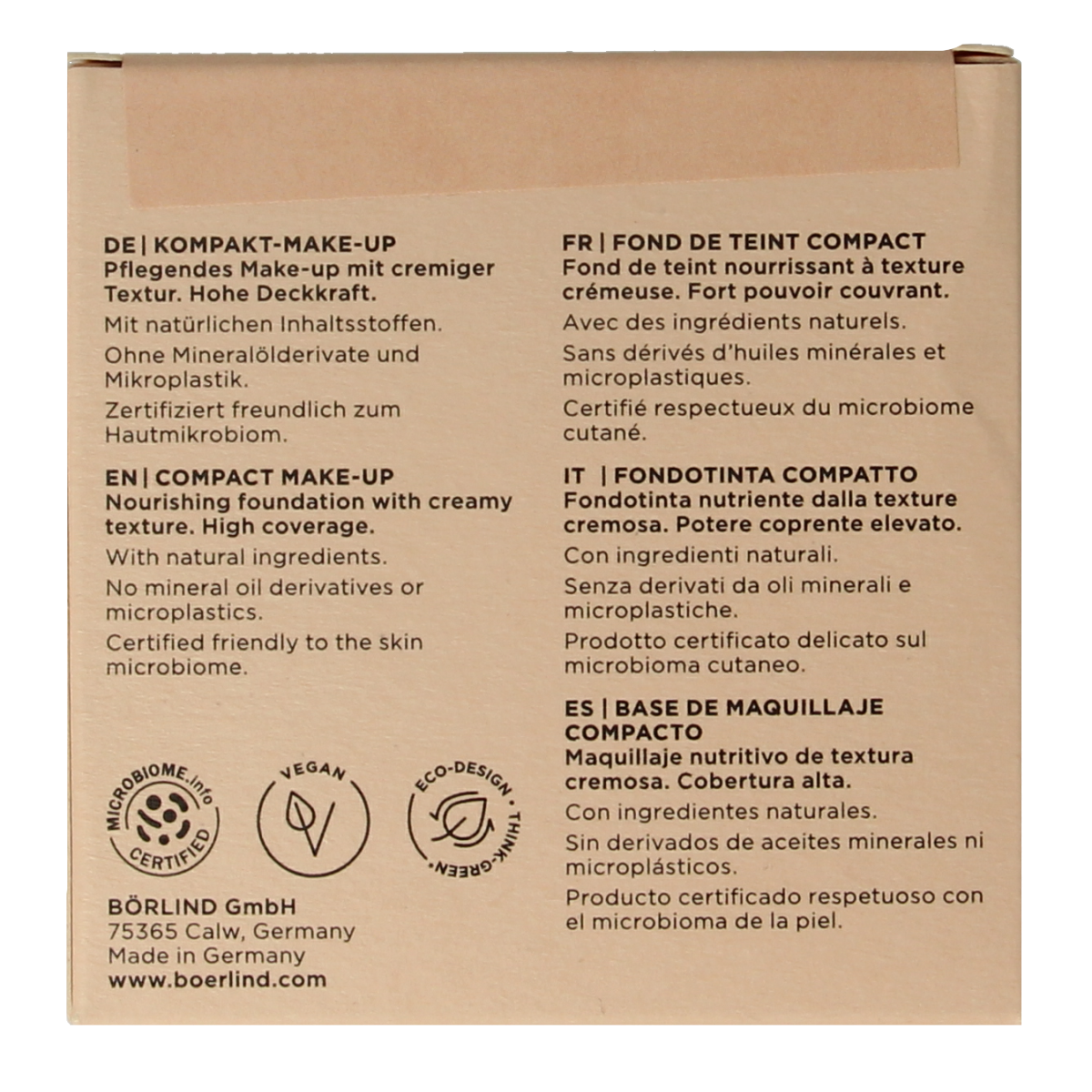 Borlind Make-up compact light 10.00 Gram